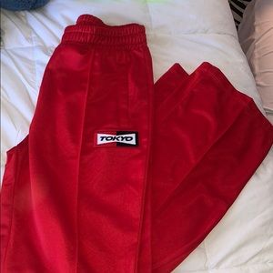 red pants